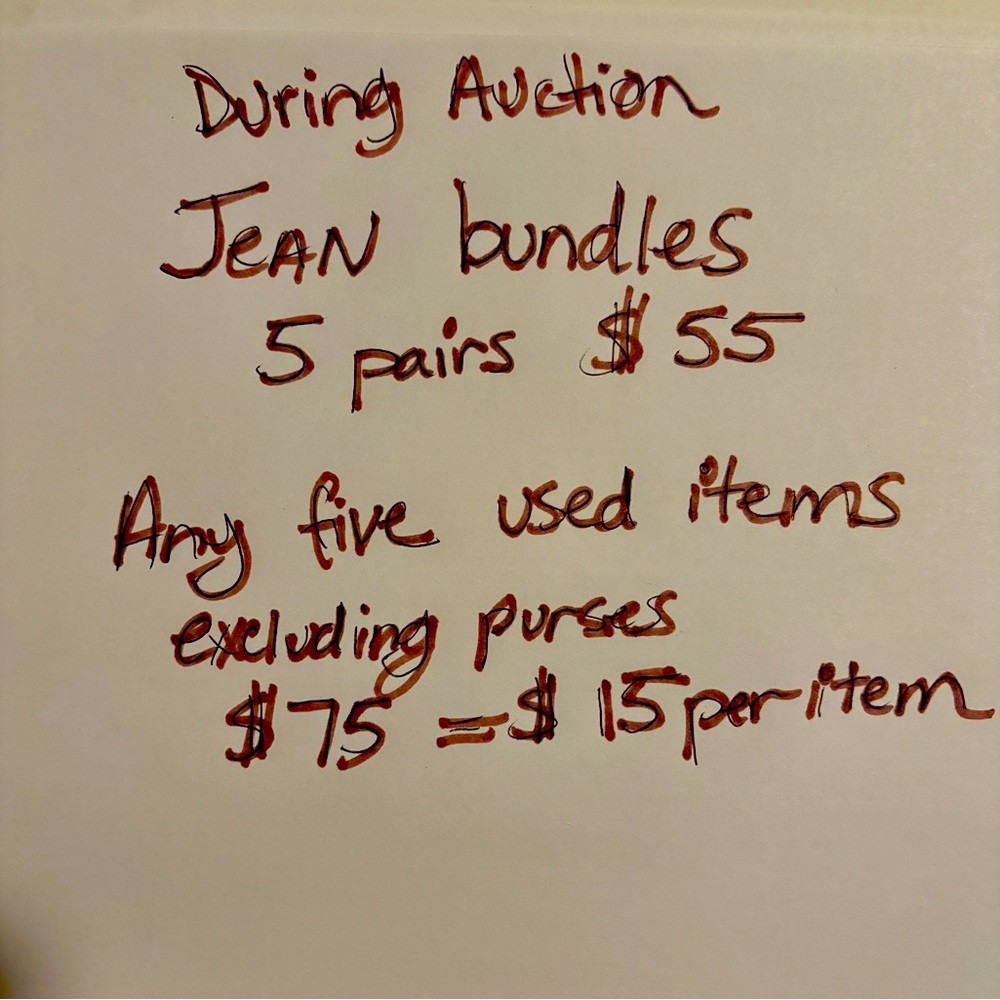Special deals during the auction